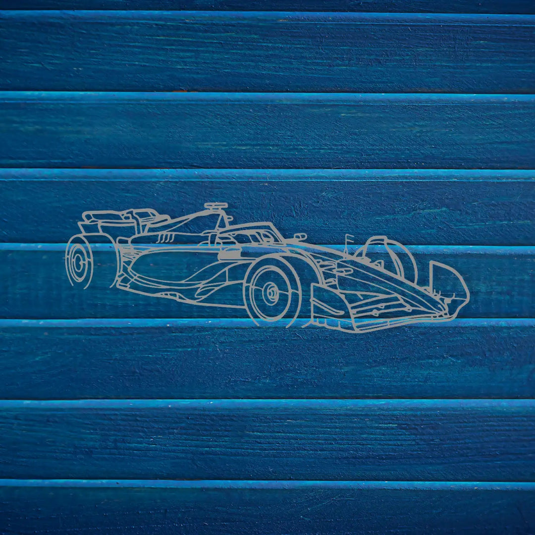 Formula 1 Speedster Metal Silhouette - BrossHome Metal Wall Art