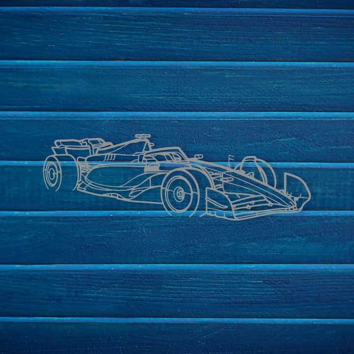 Formula 1 Speedster Metal Silhouette - BrossHome Metal Wall Art