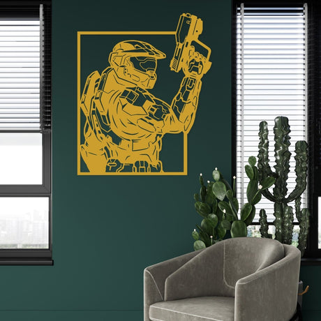 Futuristic Soldier Metal Wall Art - BrossHome Metal Wall Art