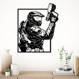 Futuristic Soldier Metal Wall Art - BrossHome Metal Wall Art