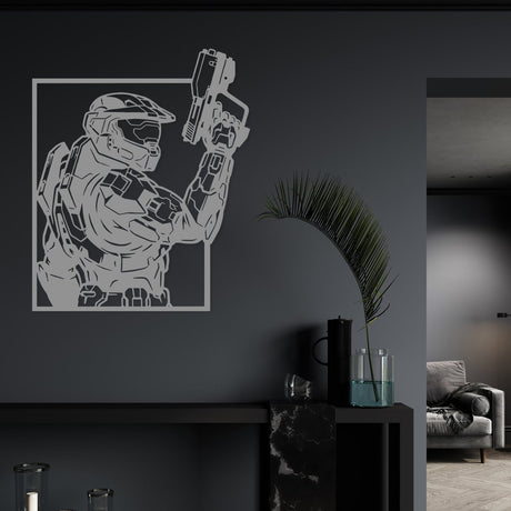 Futuristic Soldier Metal Wall Art - BrossHome Metal Wall Art