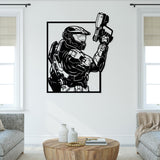 Futuristic Soldier Metal Wall Art - BrossHome Metal Wall Art