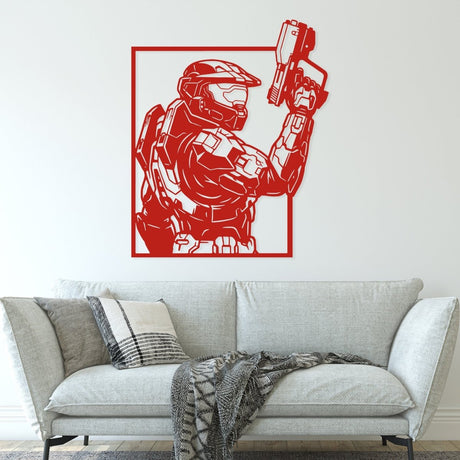 Futuristic Soldier Metal Wall Art - BrossHome Metal Wall Art