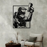 Futuristic Soldier Metal Wall Art - BrossHome Metal Wall Art