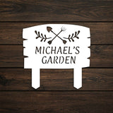 Garden Tools Custom Stake Metal Garden Sign - BrossHome Metal Wall Art