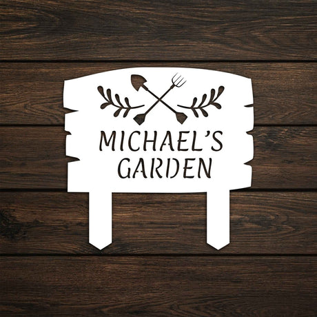 Garden Tools Custom Stake Metal Garden Sign - BrossHome Metal Wall Art