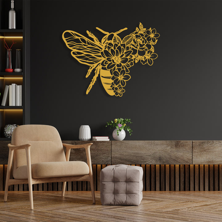 Metal Bee Wall Decor
