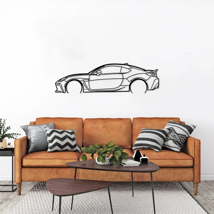 GR86 Car Metal Silhouette Wall Art - BrossHome Metal Wall Art