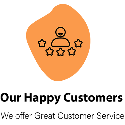 Our Happy Customers - We Offer Great Customer Service Logo