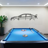 Impreza Wrx Sti Metal Car Silhouette Wall Art - BrossHome Metal Wall Art