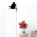 Knife Cat Metal Wall Decor - Mischievous Cat - BrossHome Metal Wall Art