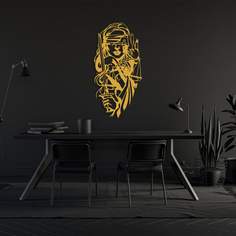 Lady of Justice Metal Wall Art - BrossHome Metal Wall Art