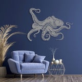 Large Metal Octopus Wall Art - BrossHome Metal Wall Art