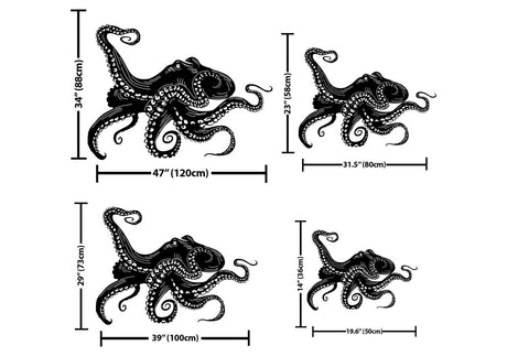 Large Metal Octopus Wall Art - BrossHome Metal Wall Art