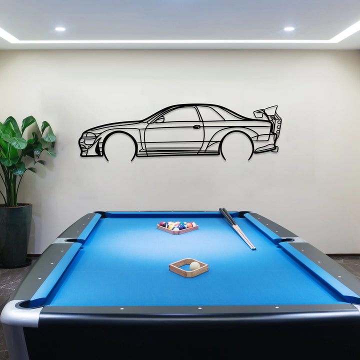 Skyline R32 Gtr Metal Car Silhouette Wall Art