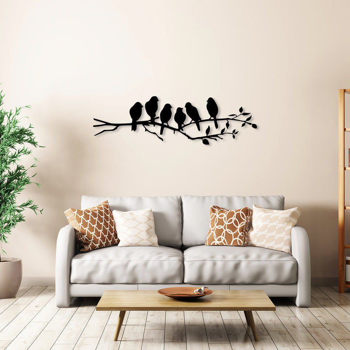 Birds on a Branch Metal Wall Art