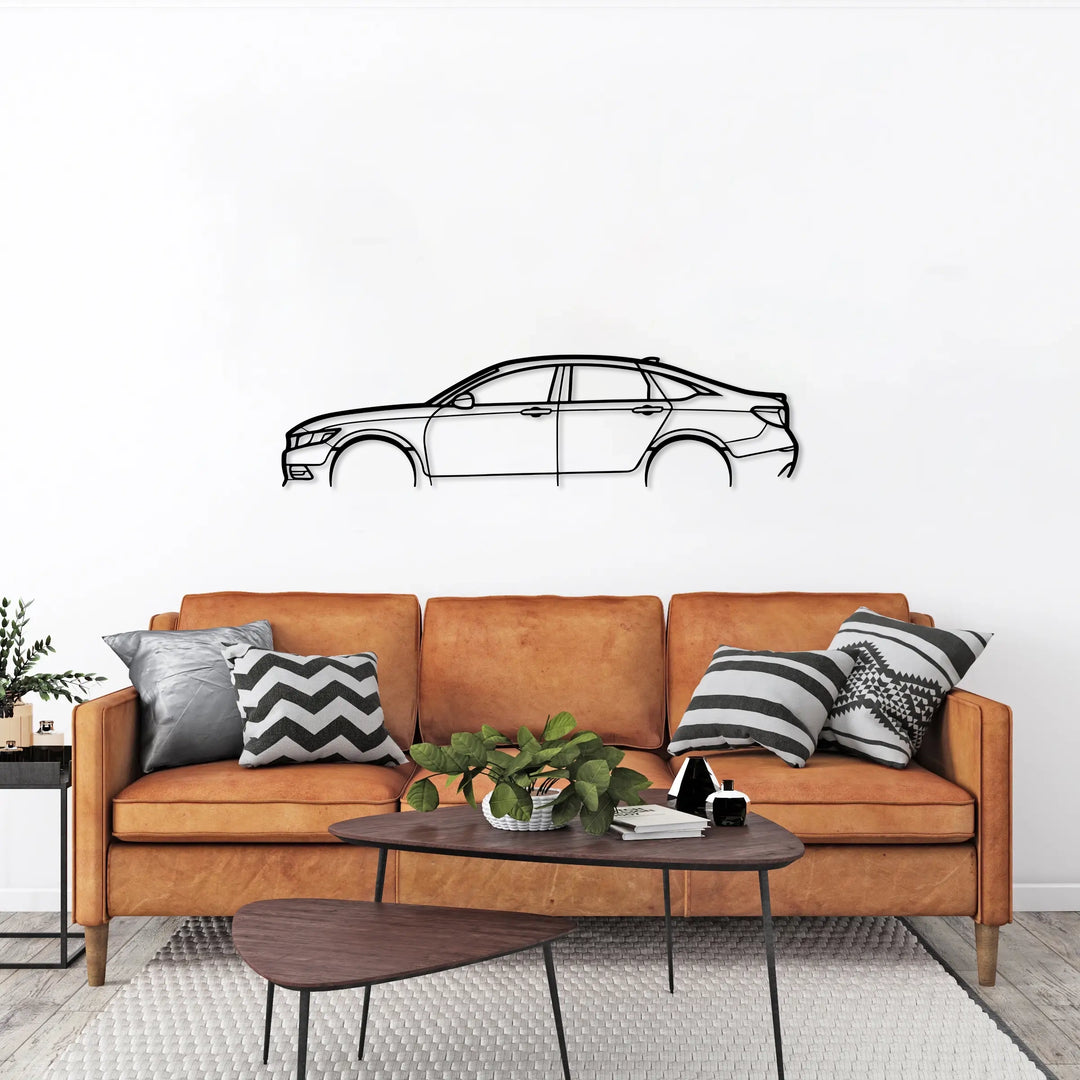 Accord Car Silhouette Metal Wall Art - 5