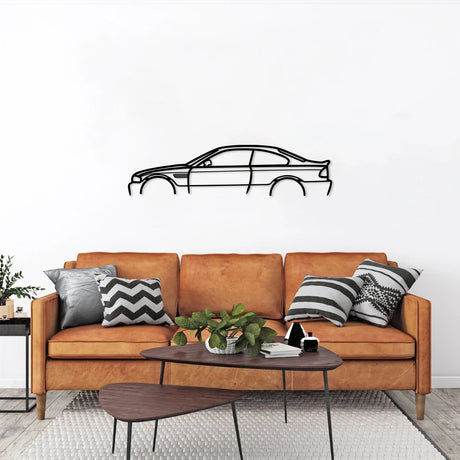 M3 Coupe Car Silhouette Wall Art - BrossHome Metal Wall Art