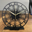 Mandala Roman Desk Clock - BrossHome Metal Wall Art
