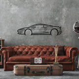 Mclaren Gt Car Silhouette Metal Wall Art - BrossHome Metal Wall Art