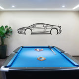 Mclaren Gt Car Silhouette Metal Wall Art - BrossHome Metal Wall Art