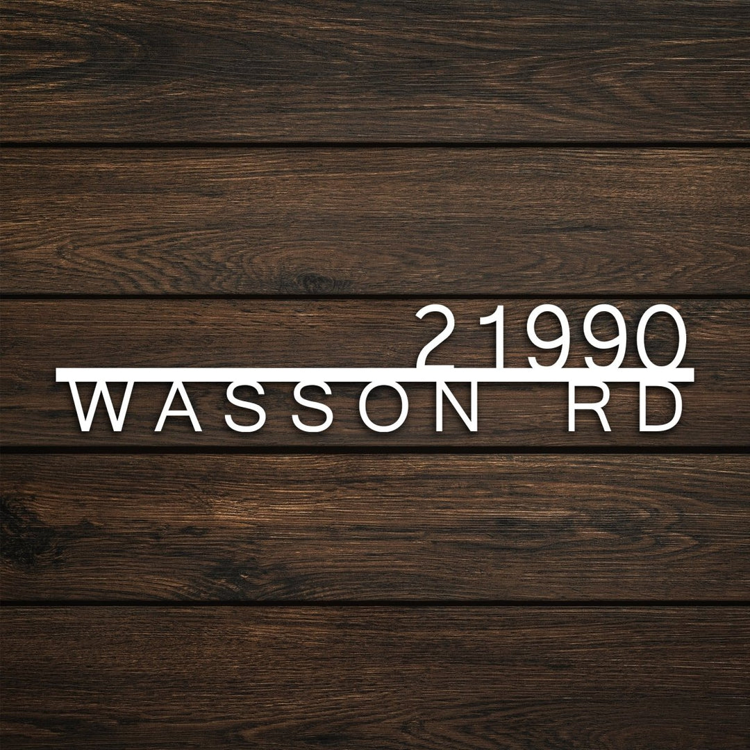 Metal Address Sign for House - BrossHome Metal Wall Art