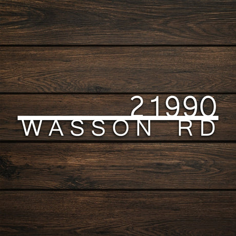 Metal Address Sign for House - BrossHome Metal Wall Art