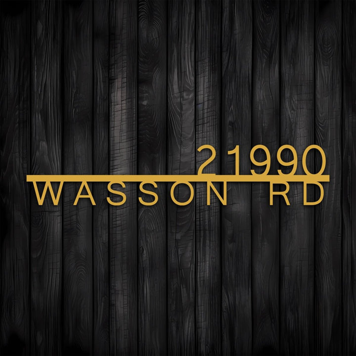 Metal Address Sign for House - BrossHome Metal Wall Art