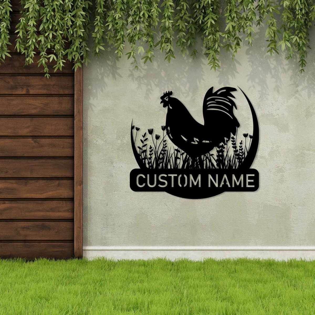 Metal Chicken Wall Decor - BrossHome Metal Wall Art