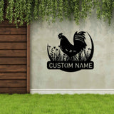 Metal Chicken Wall Decor - BrossHome Metal Wall Art