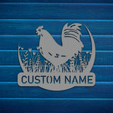 Metal Chicken Wall Decor - BrossHome Metal Wall Art