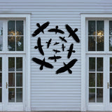 Metal Flock of Birds Wall Art - BrossHome Metal Wall Art