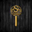 Metal Garden Stake Initial Letter - BrossHome Metal Wall Art