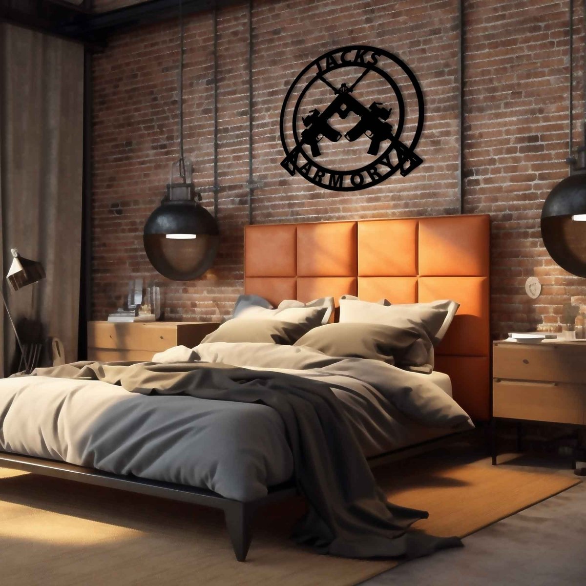 Metal Gun Wall Art - BrossHome Metal Wall Art