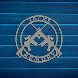 Metal Gun Wall Art - BrossHome Metal Wall Art