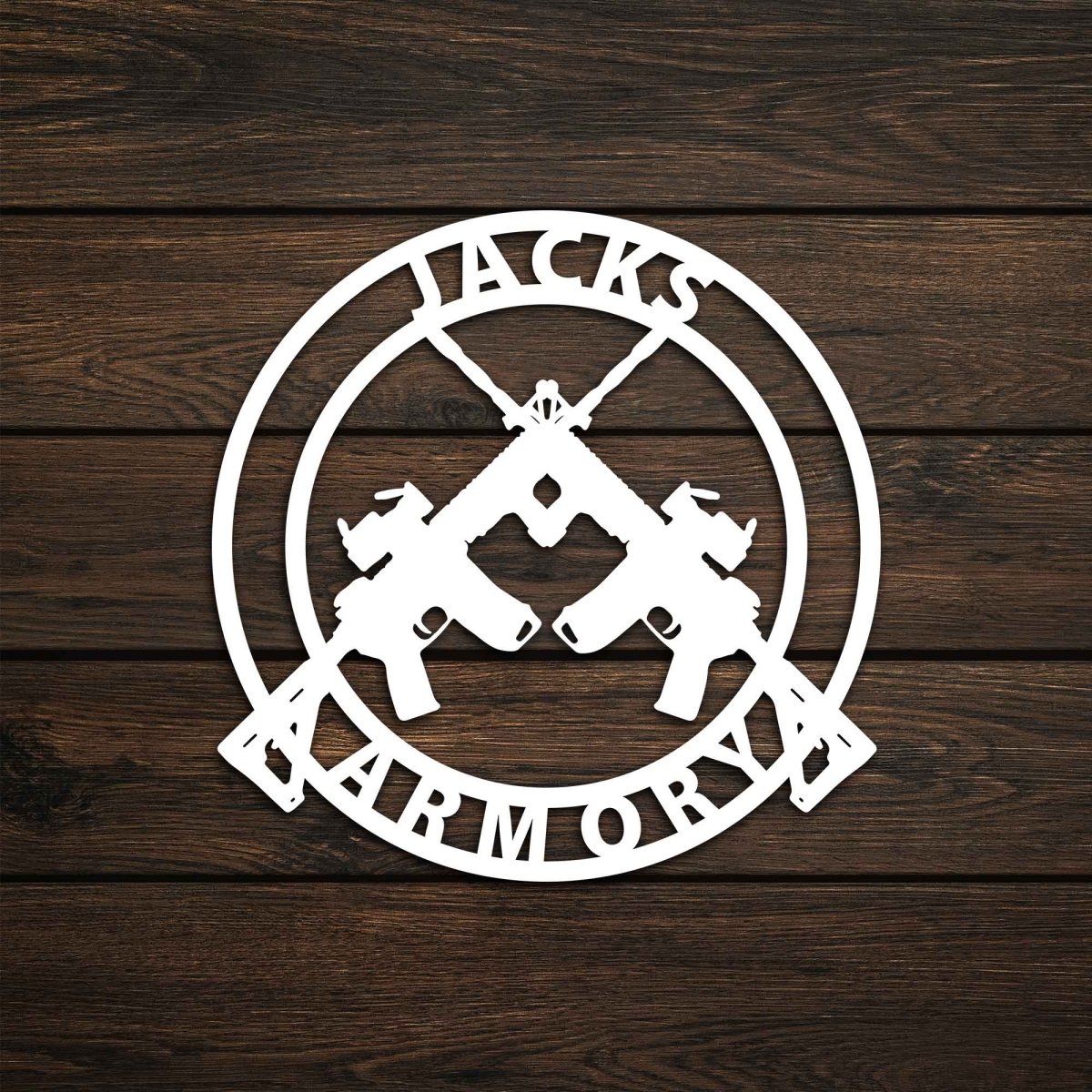 Metal Gun Wall Art - BrossHome Metal Wall Art
