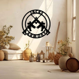 Metal Gun Wall Art - BrossHome Metal Wall Art