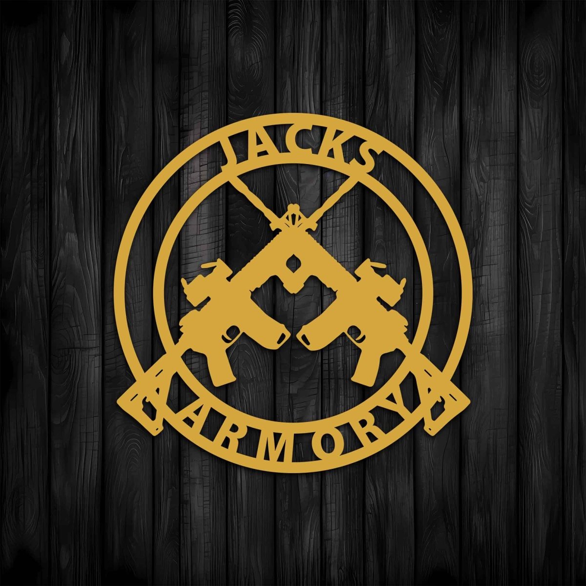 Metal Gun Wall Art - BrossHome Metal Wall Art