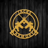 Metal Gun Wall Art - BrossHome Metal Wall Art