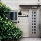 Metal House Address Sign - BrossHome Metal Wall Art