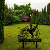Metal Hummingbird Yard Art - BrossHome Metal Wall Art