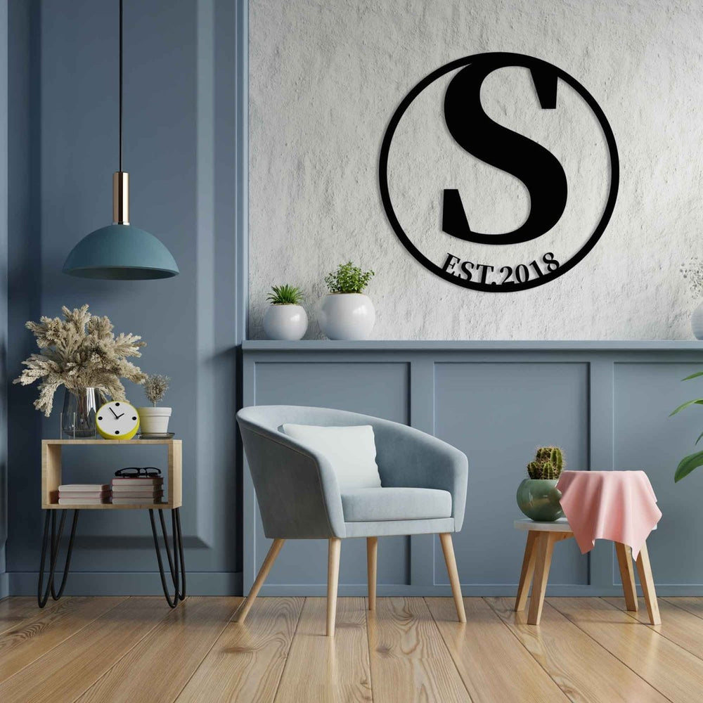 Metal Letter Wall Decor - BrossHome Metal Wall Art
