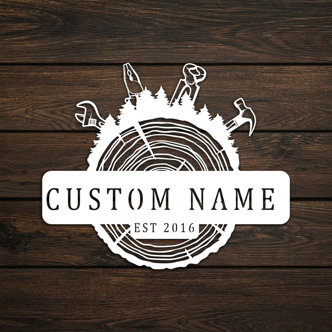 Metal Lumberjack Metal Wall Art - BrossHome Metal Wall Art