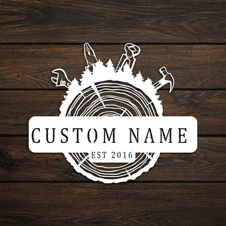 Metal Lumberjack Metal Wall Art - BrossHome Metal Wall Art