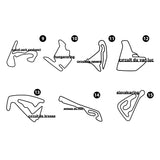 Metal Race Track Wall Art - BrossHome Metal Wall Art