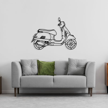 Metal Scooter Wall Art - BrossHome Metal Wall Art