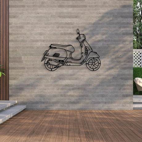 Metal Scooter Wall Art - BrossHome Metal Wall Art