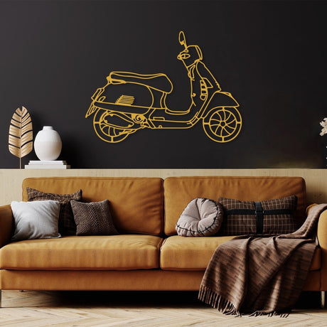 Metal Scooter Wall Art - BrossHome Metal Wall Art