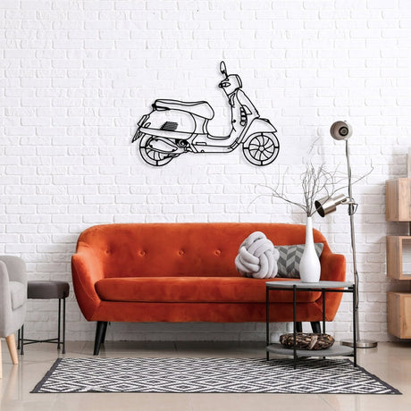 Metal Scooter Wall Art - BrossHome Metal Wall Art