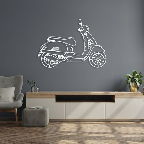 Metal Scooter Wall Art - BrossHome Metal Wall Art